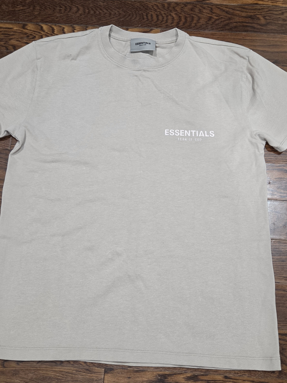 Fear of God Essentials Fear of God Dark Heather Oatmeal t-shirt